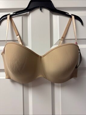 Maidenform Stay Up Power Band Strapless Convertible Nude Bra 38 DD - NWT